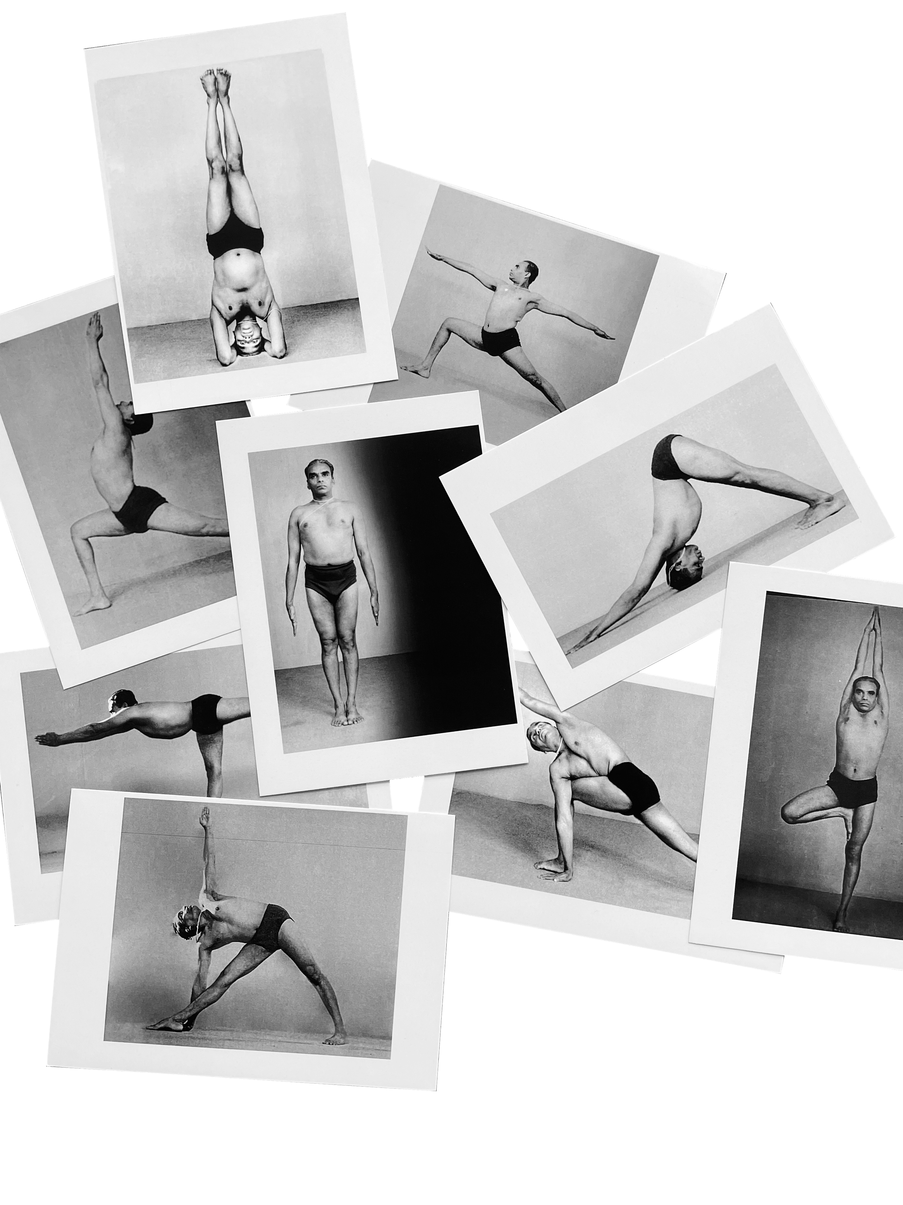 Yoga Iyengar poses collage